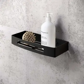 Ivy Matt Black Soap Basket