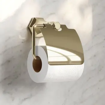Kenmare Traditional English Gold Toilet Roll Holder