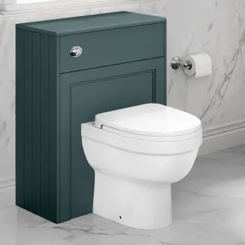 Traditional Midnight Green Back To Wall Unit and Seattle Toilet