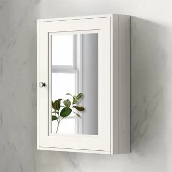Cotton White Mirror Cabinet 700x500mm