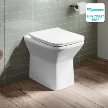 Dallas Rimless Back To Wall Toilet With Slim Soft Close Seat