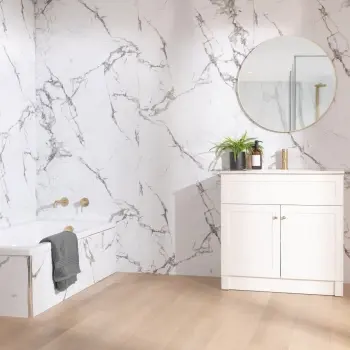 Trepanel Aqua Luxe® Calacatta Marble Effect Satin Embossed SPC XXL Wall Panel