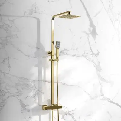 Brushed Brass Shower