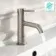 Suir Brushed Nickel Basin Mixer Tap with Knurled Detailing