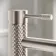 Suir Brushed Nickel Basin Mixer Tap with Knurled Detailing
