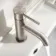 Suir Brushed Nickel Basin Mixer Tap with Knurled Detailing