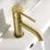 Suir Brushed Brass Basin Mixer Tap with Knurled Detailing