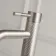 Suir Brushed Nickel High Rise Basin Mixer Tap with Knurled Detailing