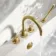 Suir Brushed Brass Bath Mixer Tap & Handheld Shower with Knurled Detailing
