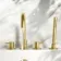 Suir Brushed Brass Bath Mixer Tap & Handheld Shower with Knurled Detailing