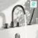 Suir Brushed Gunmetal Bath Mixer Tap & Handheld Shower with Knurled Detailing
