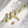 Corrib Brushed Brass Bath Mixer Tap & Handheld Shower