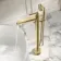 Corrib Brushed Brass Freestanding Bath Shower Mixer Tap