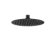 200mm Matt Black Round Stainless Steel Slim Shower Head