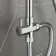 Lismore Round Chrome Shower Riser Kit