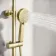 Ennis Brushed Brass Round Thermostatic Shower Set