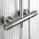 Suir Premium Chrome Round Thermostatic Shower Set with Knurled Detailing