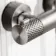 Suir Premium Brushed Nickel Round Thermostatic Shower Set with Knurled Detailing