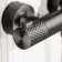 Suir Premium Brushed Gunmetal Round Thermostatic Shower Set with Knurled Detailing