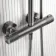 Suir Premium Brushed Gunmetal Round Thermostatic Shower Set with Knurled Detailing