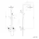Suir Premium Brushed Gunmetal Round Thermostatic Shower Set with Knurled Detailing