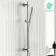 Suir Brushed Nickel Shower and Sliding Riser Set
