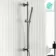 Suir Brushed Gunmetal Shower and Sliding Riser Set