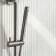 Suir Brushed Gunmetal Shower and Sliding Riser Set
