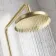 Corrib Premium Round Brushed Brass Thermostatic Bath Filler Shower Set