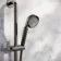Corrib Brushed Gunmetal Round Shower and Sliding Riser Set