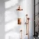 Corrib Premium Brushed Copper Round Thermostatic Shower Set
