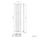 Faro White Single Flat Panel Vertical Radiator 1600x350mm
