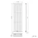 Faro White Single Flat Panel Vertical Radiator 1600x490mm