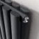 Marbella Anthracite Double Oval Panel Radiator 1800x600mm