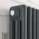 Athens Anthracite Triple Column Vertical Traditional Radiator 1800x290mm