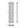 Athens Matt Black Triple Column Vertical Traditional Radiator 1800x470mm