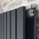 Faro Anthracite Double Flat Panel Vertical Radiator 1800x630mm