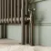 Athens Antique Gold Double Column Vertical Traditional Radiator 1800x290mm