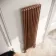 Athens Antique Copper Double Column Vertical Traditional Radiator 1800x470mm