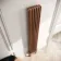 Athens Antique Copper Triple Column Vertical Traditional Radiator 1800x290mm