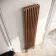 Athens Antique Copper Triple Column Vertical Traditional Radiator 1800x380mm