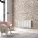 Faro White Single Flat Panel Horizontal Radiator 450x980mm