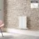 Faro White Single Flat Panel Horizontal Radiator 600x420mm