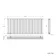 Marbella White Double Oval Panel Radiator 600x1440mm