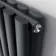 Marbella Anthracite Double Oval Panel Radiator 600x1200mm