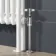 Athens White Double Column Horizontal Traditional Radiator 600x785mm
