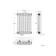 Athens White Triple Column Horizontal Traditional Radiator 600x425mm
