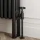 Athens Matt Black Triple Column Horizontal Traditional Radiator 300x785mm