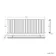 Faro Matt Black Single Flat Panel Horizontal Radiator 600x1610mm
