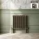 Athens Antique Gold Double Column Horizontal Traditional Radiator 600x605mm